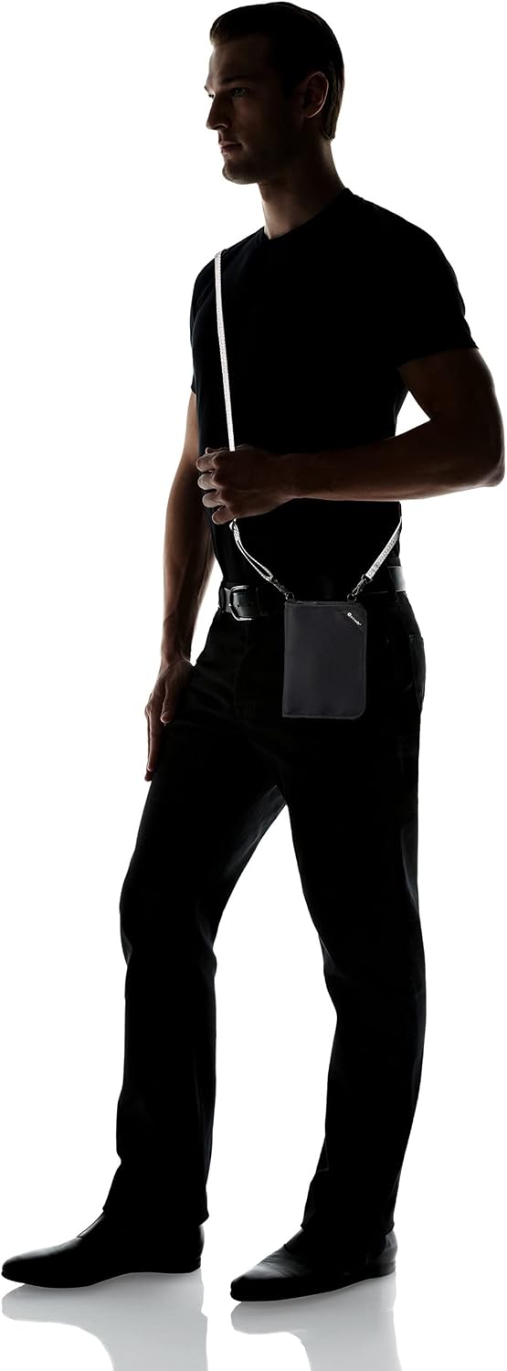 Pacsafe Rfidsafe V150 Anti-theft Blocking Compact Passport Wallet, Black - Image 5