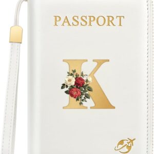 Passport Holder for Travel Personalized Wallet with Wristlet Women