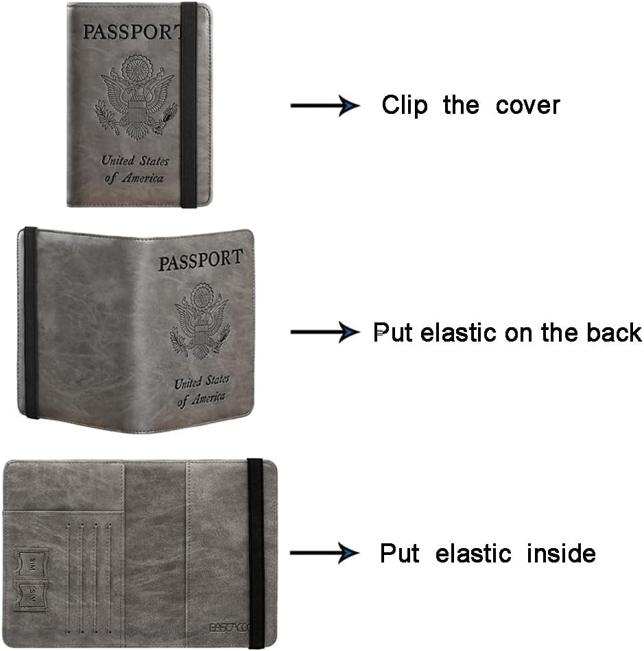 Passport Holder, Travel Essentials, Passport Cover, RFID Travel Wallet - Image 5