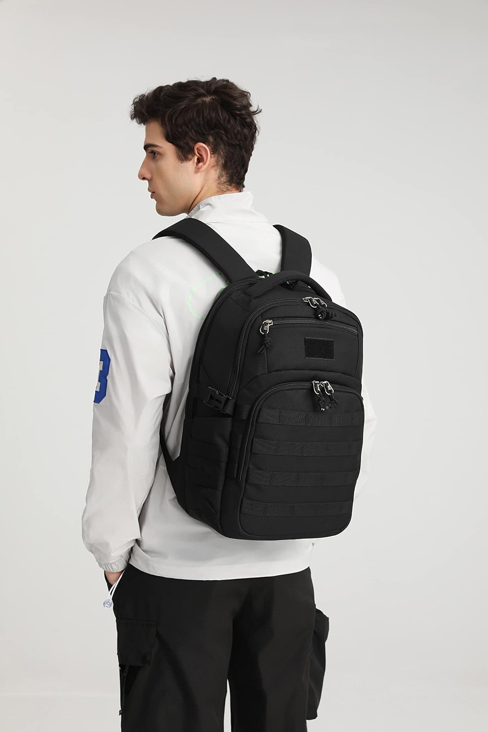 Wotony Military tactical backpack, backpack for men black small tactical assault bag - Image 9