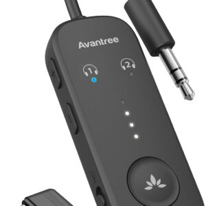 Avantree Relay - Airplane Bluetooth Adapter for 2 AirPods or Headphones
