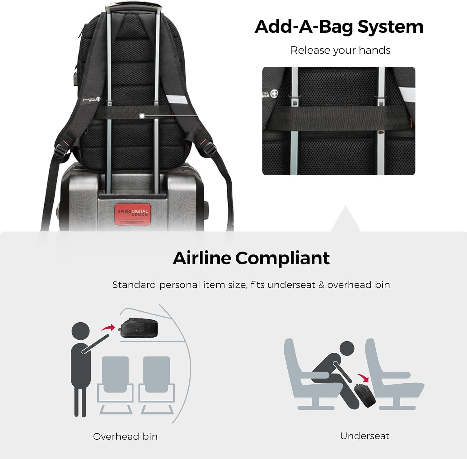 Swissdigital Design Backpack for Men & Women Fit 16-Inch Computer SD1670-01 - Image 6