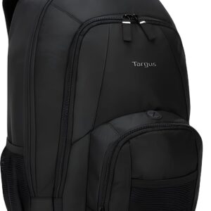Targus 16 Inch Groove Laptop Backpack, Black - Fits Most Laptops up to 16", Water Resistant Travel Backpack for Business Commuters and Travel (CVR600)