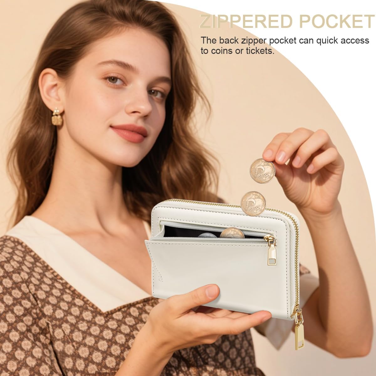 Passport Holder for Travel Personalized Wallet with Wristlet Women - Image 3