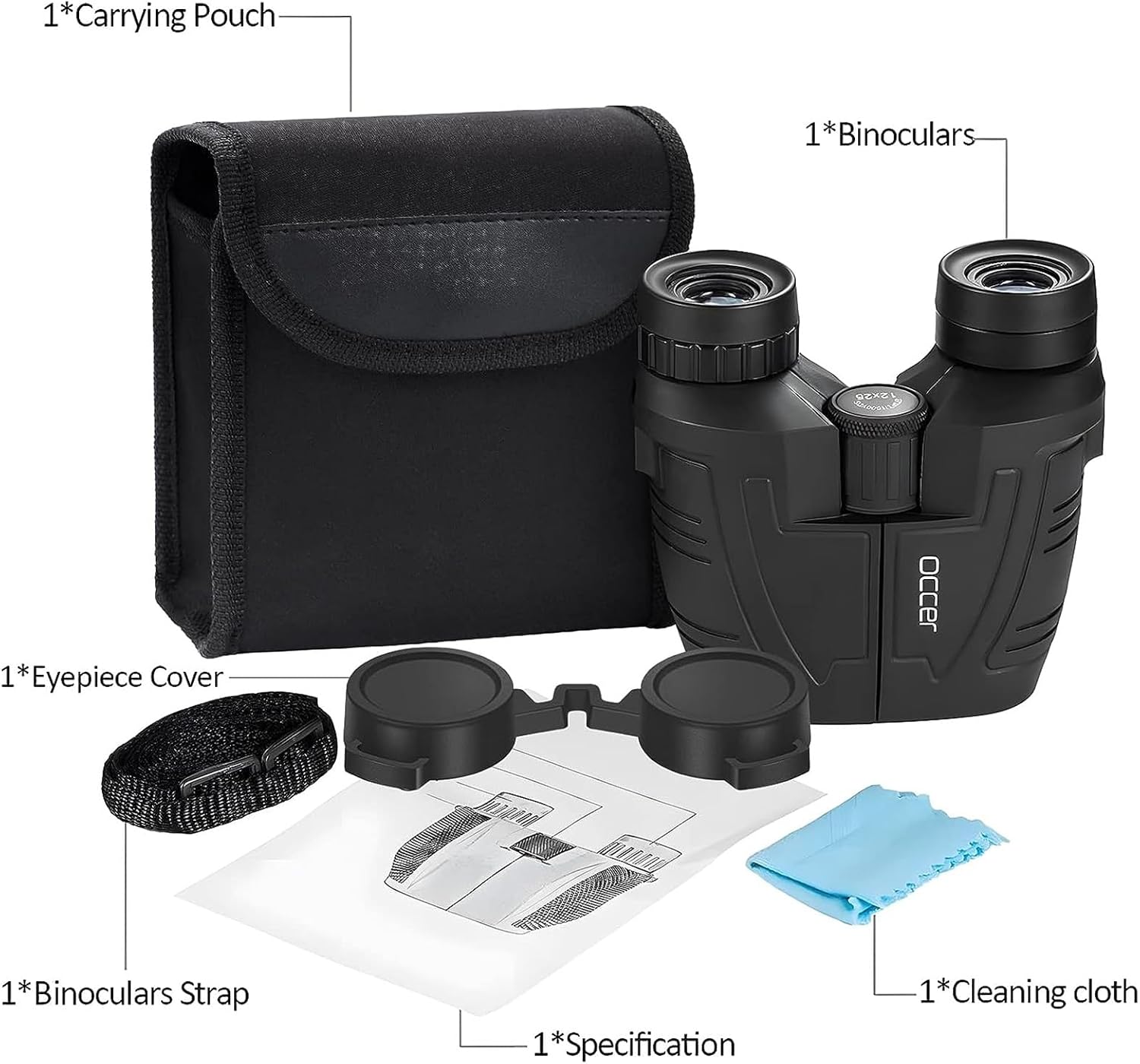 Occer 12x25 Compact Binoculars for Adults and Kids - Image 7