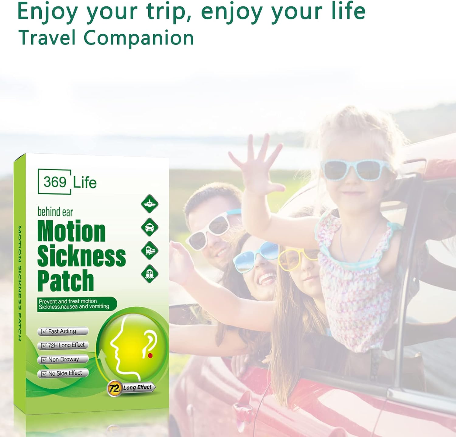 Motion Sickness Patches Travel Essentials 2026 for Adults and Kids 24 Ct - Image 6