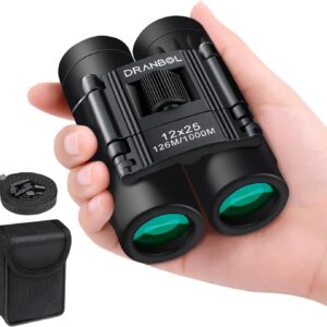 12X25 Mini Pocket Binoculars for Adults Kids, Small Compact Binoculars for Bird Watching, Opera Concert