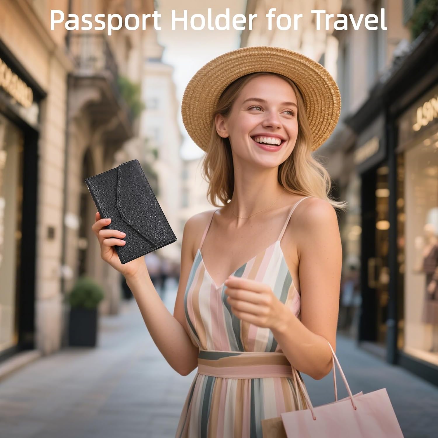 ZOPPEN Passport Holder Travel Wallet Organizer for Women,Black - Image 6