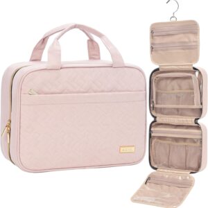 NISHEL Travel Toiletry Bag for women, Portable Hanging makeup Organizer