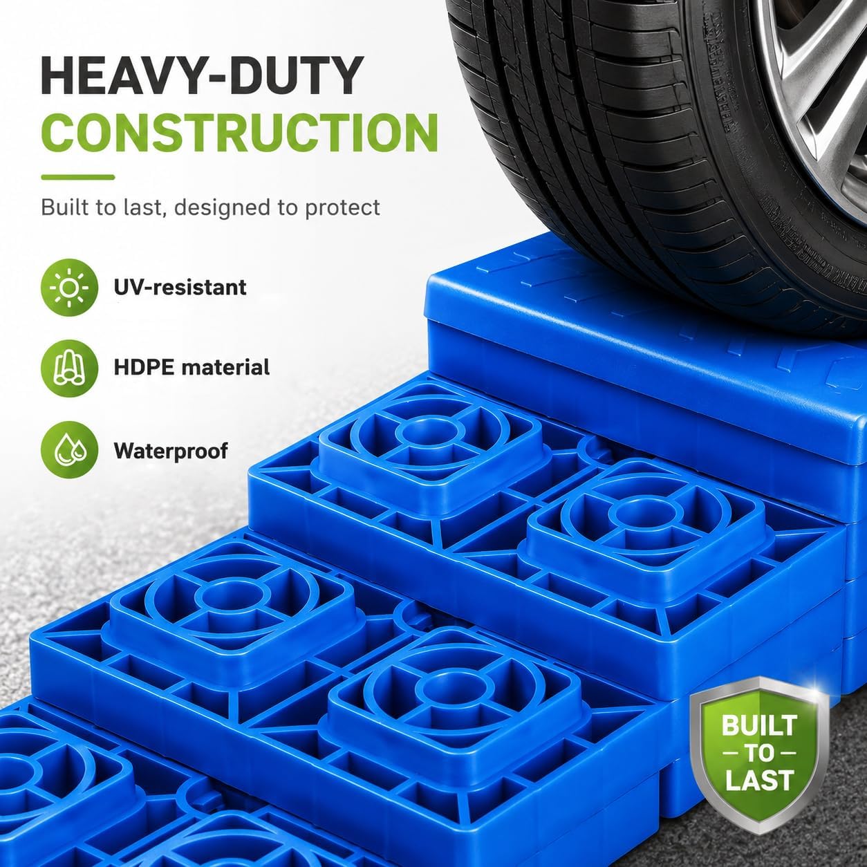 RVMATE 12 Pack RV Leveling Blocks, Camper Trailer Leveling Blocks - Image 5