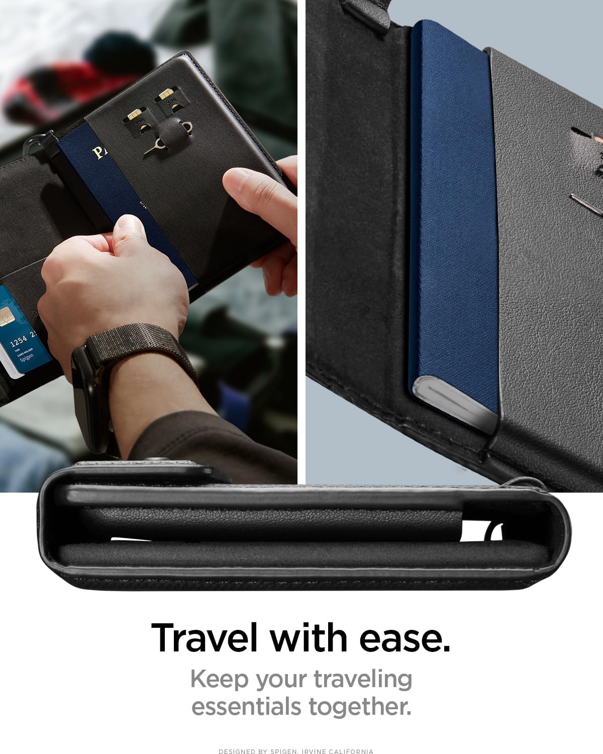 Spigen Life Passport Card Cover Holder, RFID Blocking - Image 2