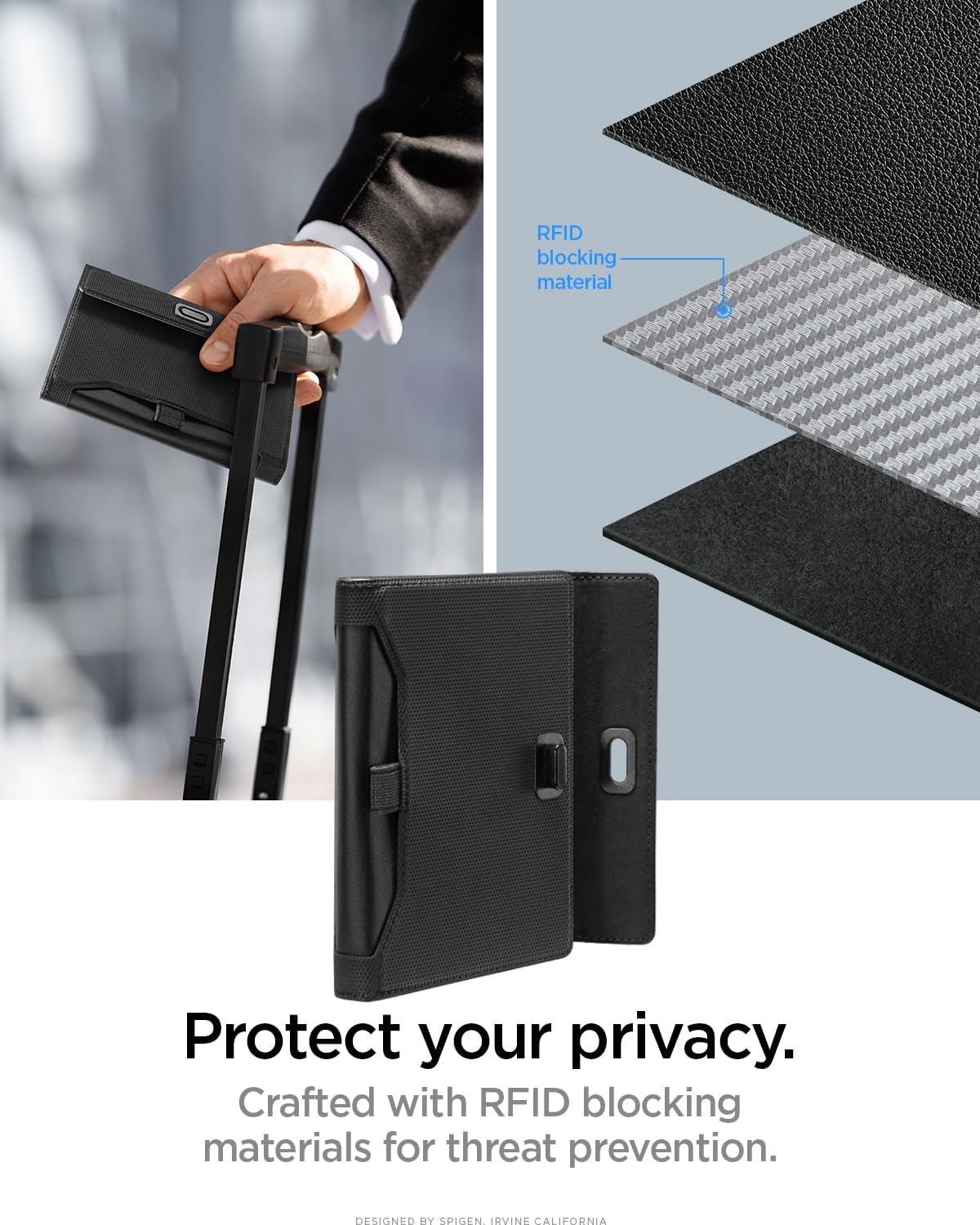 Spigen Life Passport Card Cover Holder, RFID Blocking - Image 5