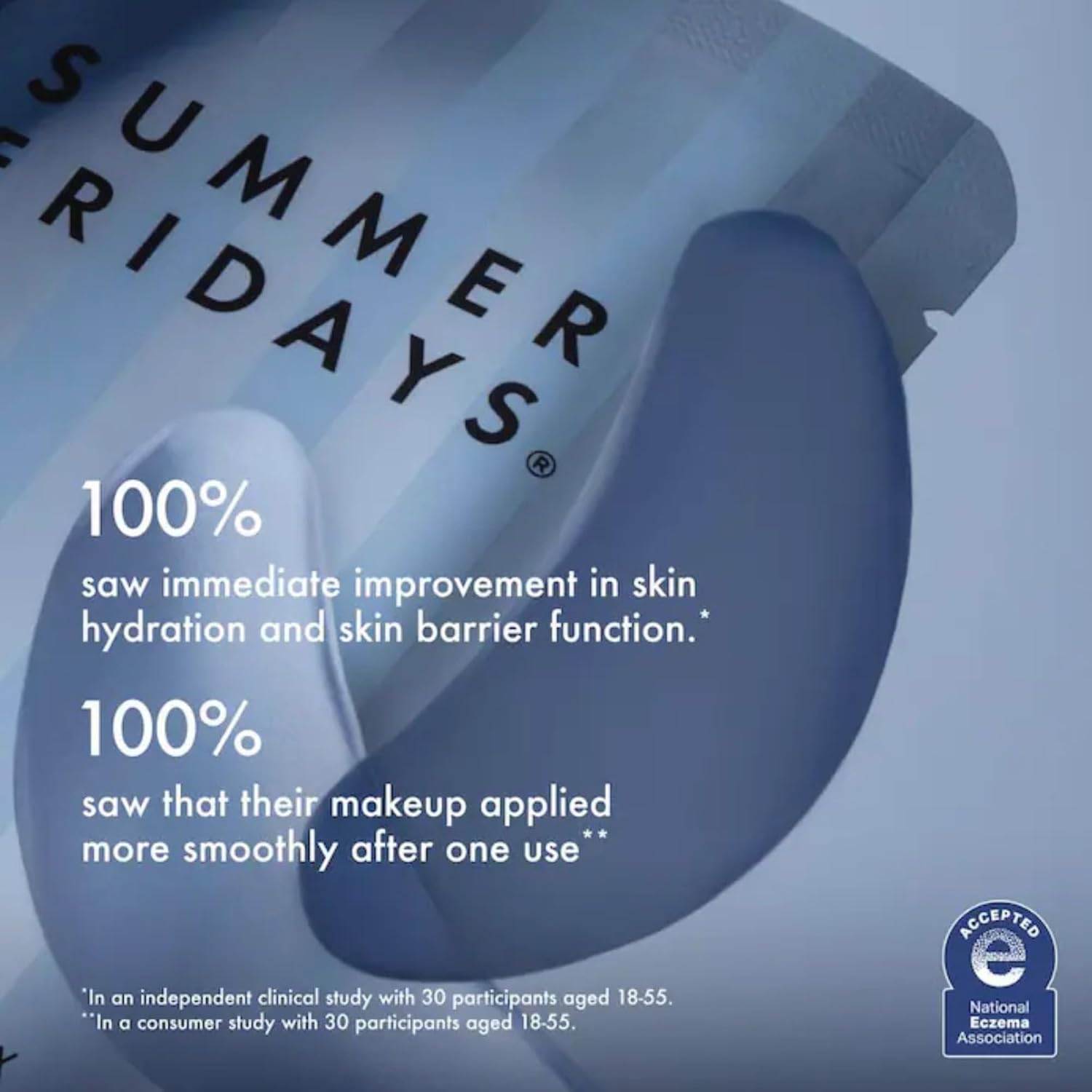 Summer Fridays Jet Lag Hydrating Eye Patches - De-puffing Hydrogel Under Eye Masks with Hyaluronic Acid, Caffeine + Peptides - Soothing + Refreshing At-Home + Travel Skin Care (6 Pairs) - Image 5