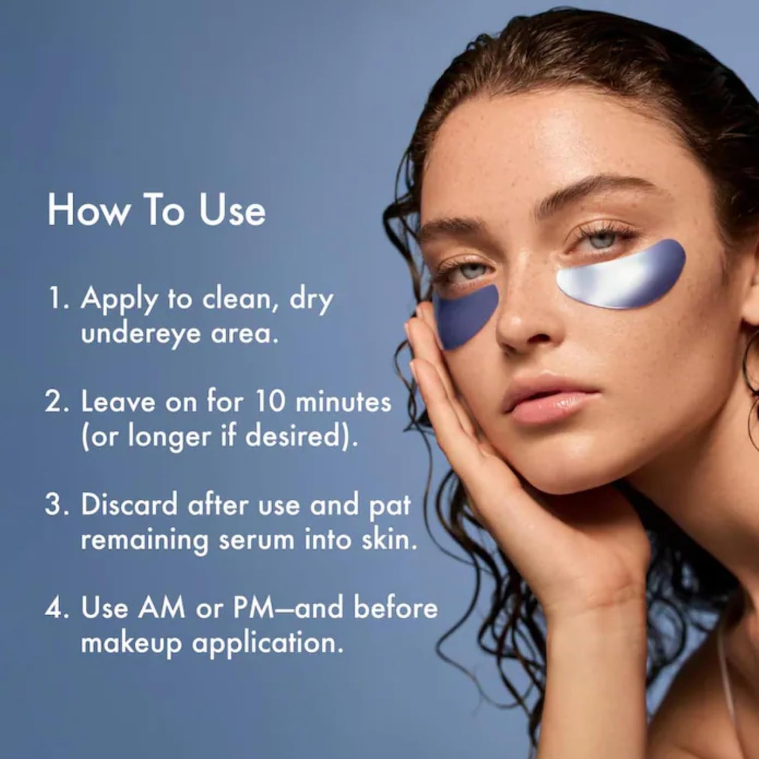 Summer Fridays Jet Lag Hydrating Eye Patches - De-puffing Hydrogel Under Eye Masks with Hyaluronic Acid, Caffeine + Peptides - Soothing + Refreshing At-Home + Travel Skin Care (6 Pairs) - Image 3