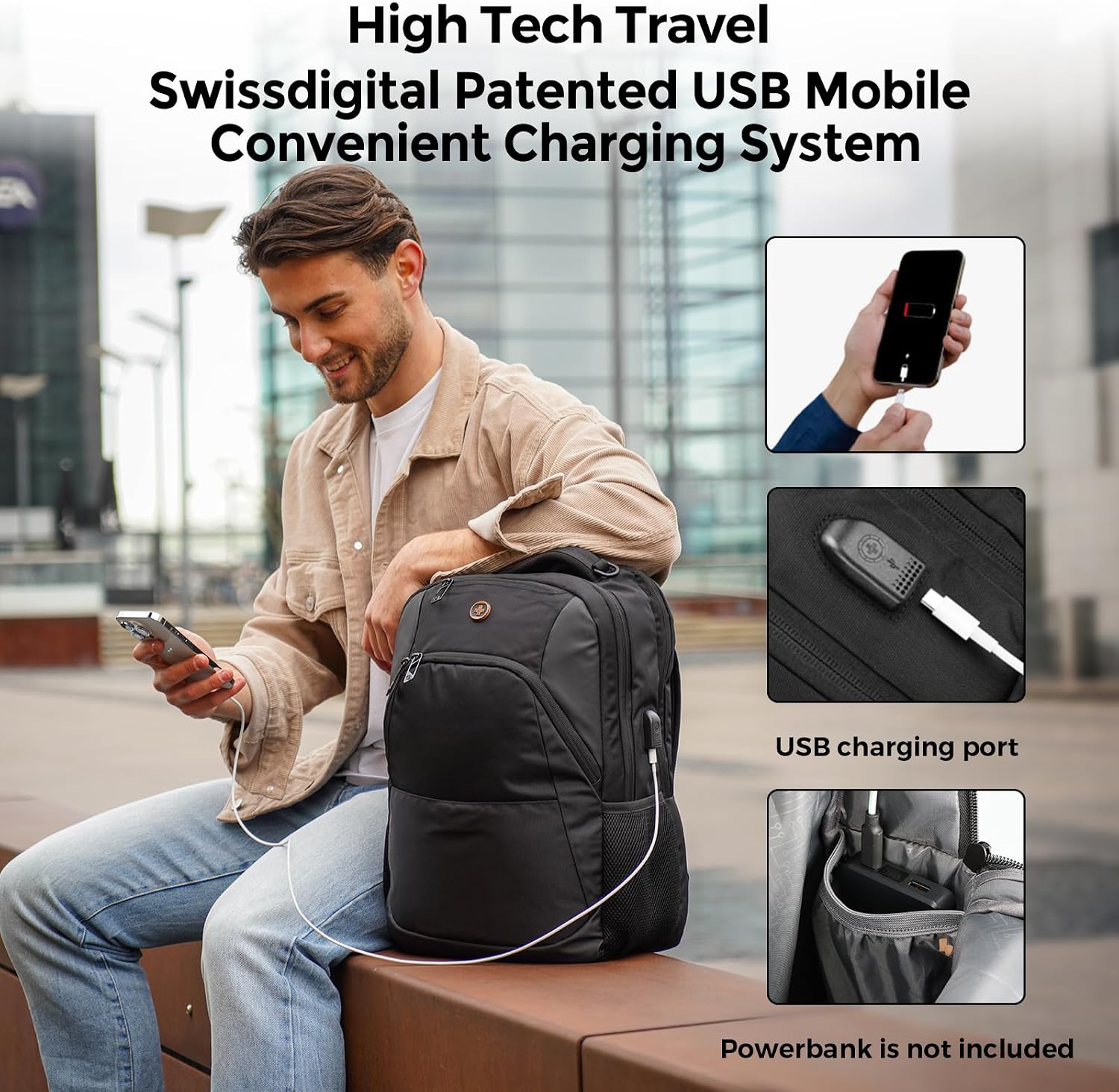 Swissdigital Design Backpack for Men & Women Fit 16-Inch Computer SD1670-01 - Image 2