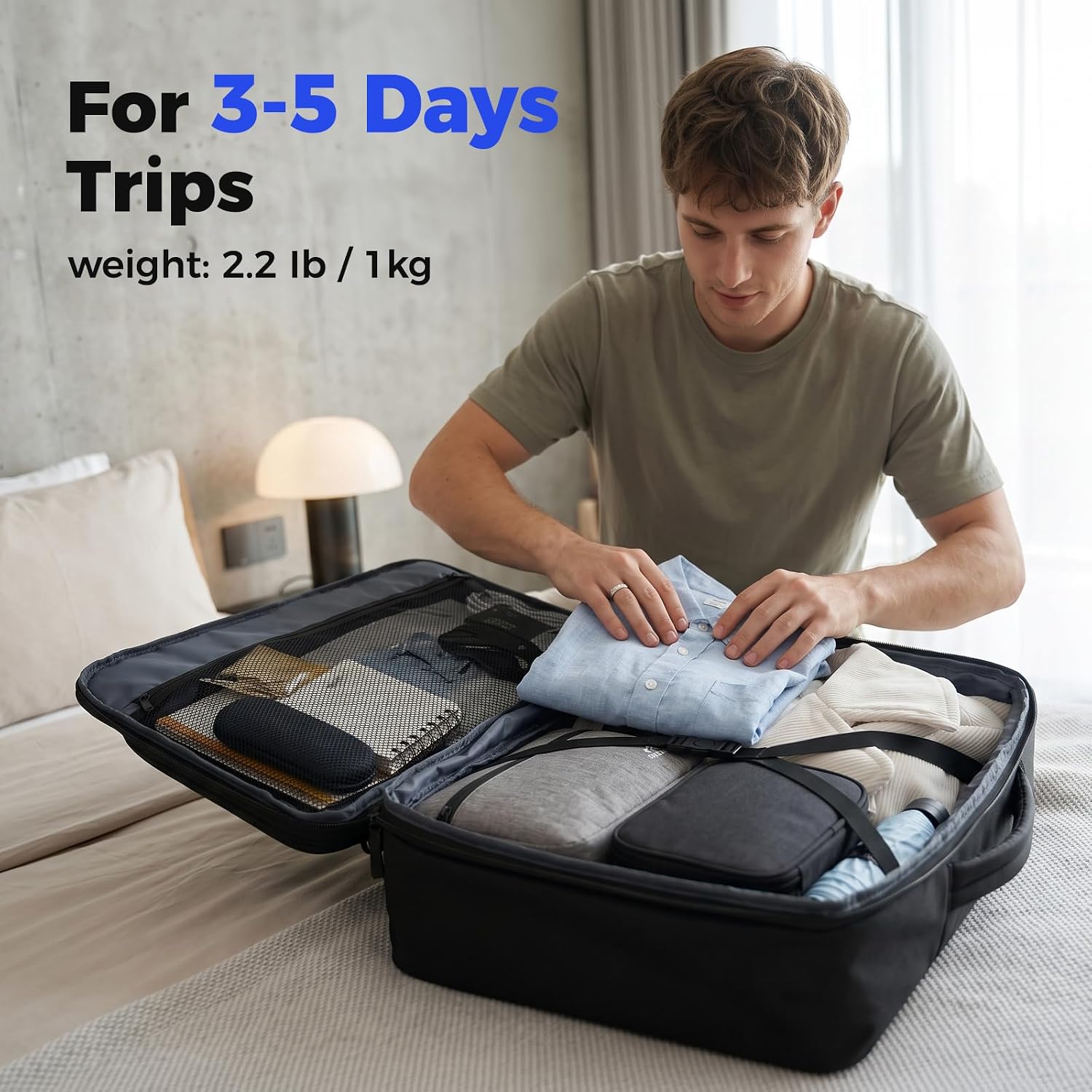MATEIN Carry on Backpack, Extra Large Expandable Travel Backpack for Men - Image 2