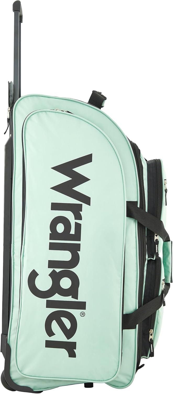 Wrangler Wesley Rolling Duffel Bag, Seaform, Large 30-Inch - Image 2
