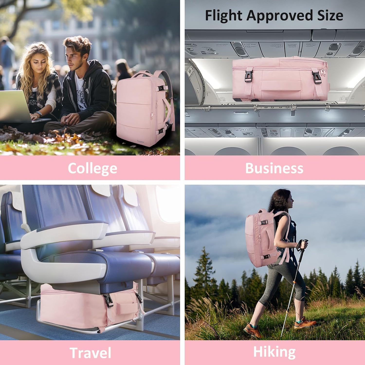 Taygeer Travel Backpack for Women, TSA Carry On Backpack Flight Approved - Image 9