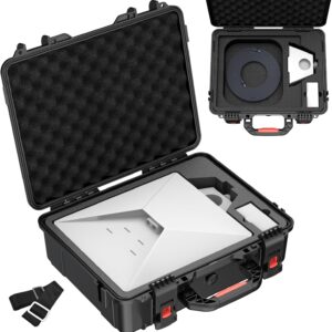 Starlink Mini Case, Waterproof Hard case Fits Star Link Mini Dish, Portable Shoulder Dual Carry Options with Precision Cut Foam for Starlink Accessories,Ideal for Travel and Camping
