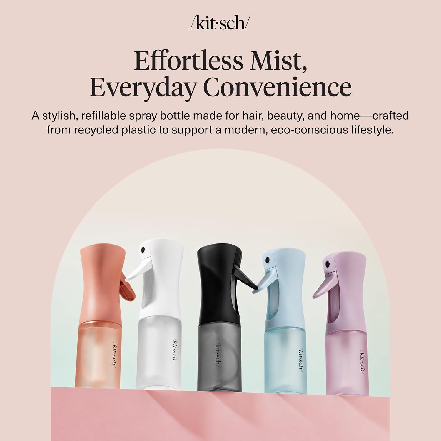 Kitsch Continuous Spray Bottle for Hair – Terracotta, 150ml - Image 8