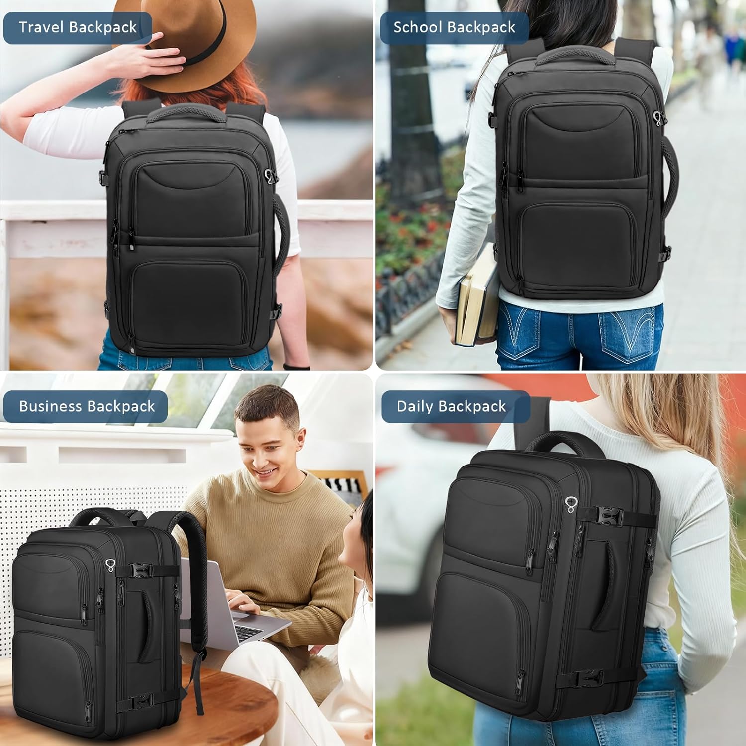 Travel Backpack for Men, TSA Carry On Backpack Flight Approved - Image 7