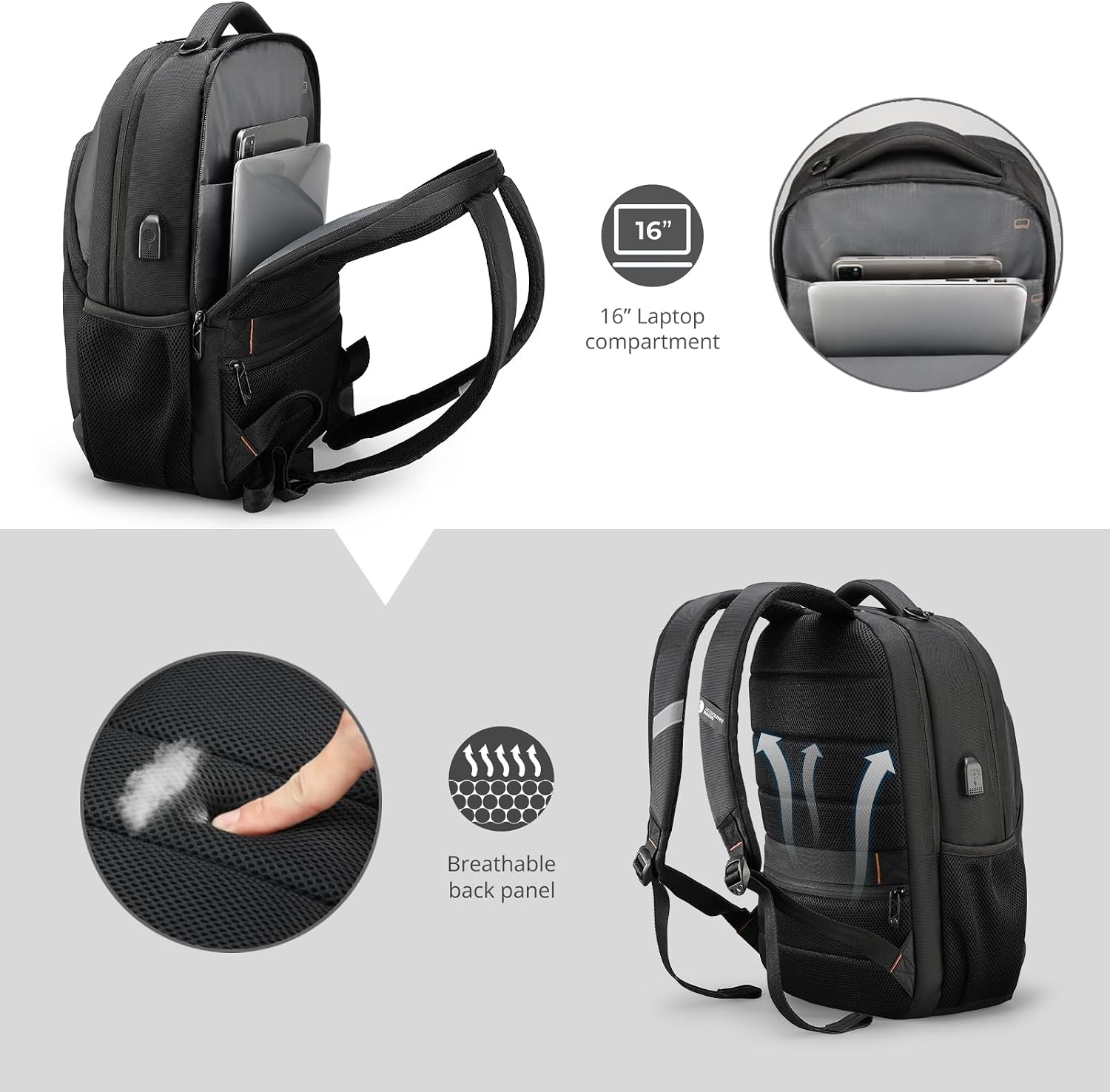 Swissdigital Design Backpack for Men & Women Fit 16-Inch Computer SD1670-01 - Image 8