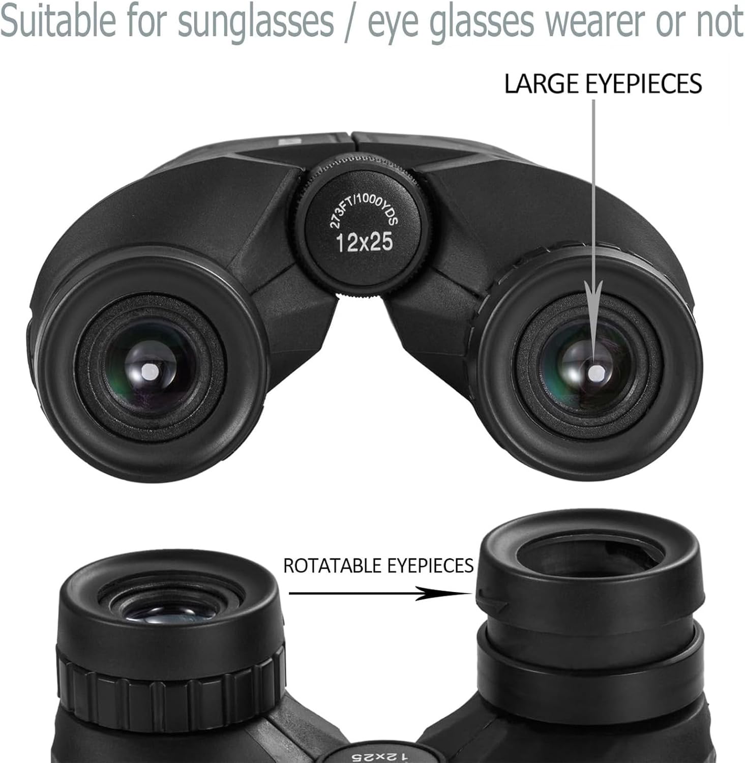 Occer 12x25 Compact Binoculars for Adults and Kids - Image 3