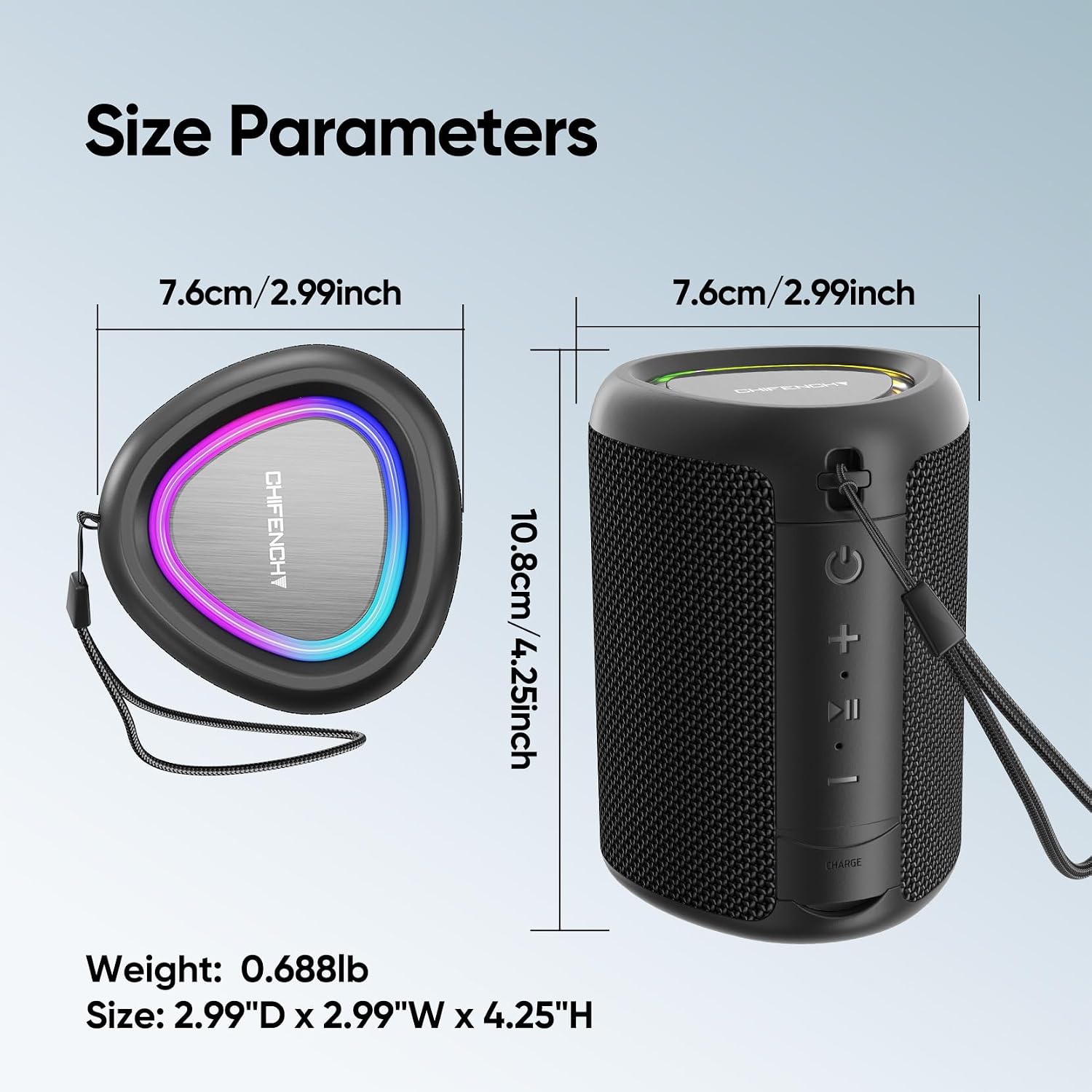 Portable Bluetooth Speaker Gift Ideas: Outdoor Travel Essentials Waterproof - Image 9