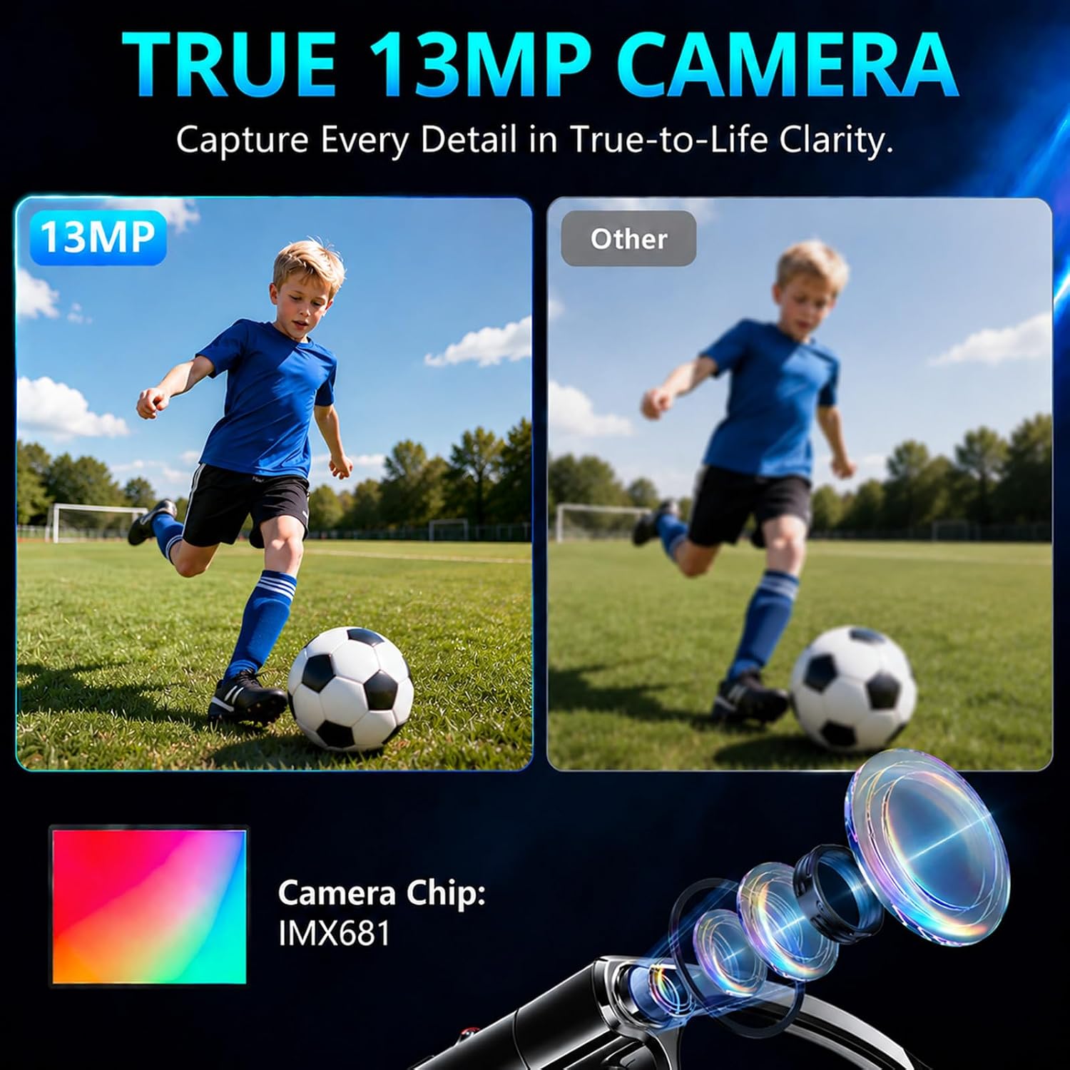 KAIGERR AI Smart Glasses,13MP Camera, 20H Battery, ChatGPT Translations - Image 3