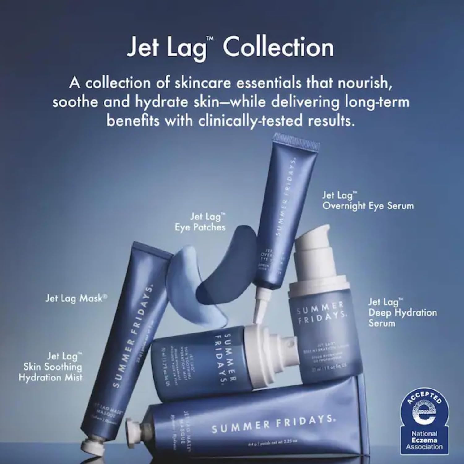 Summer Fridays Jet Lag Hydrating Eye Patches - De-puffing Hydrogel Under Eye Masks with Hyaluronic Acid, Caffeine + Peptides - Soothing + Refreshing At-Home + Travel Skin Care (6 Pairs) - Image 6