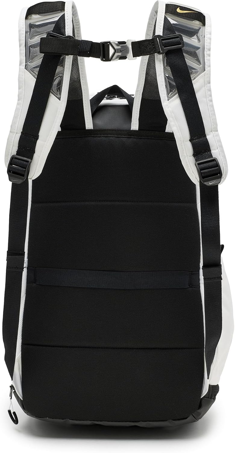 Nike Varsity Elite Backpack (32L), White/Black/Metallic Gold, MISC - Image 2