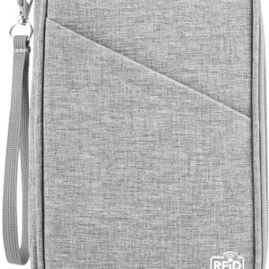 TOPBAG Passport Holder Family, Women Rfid Blocking Passport Wallet, Travel Document Organizer for Premium Wallets, Waterproof Passport Holders Bag for Women & Men Traveling, Credit Cards Case