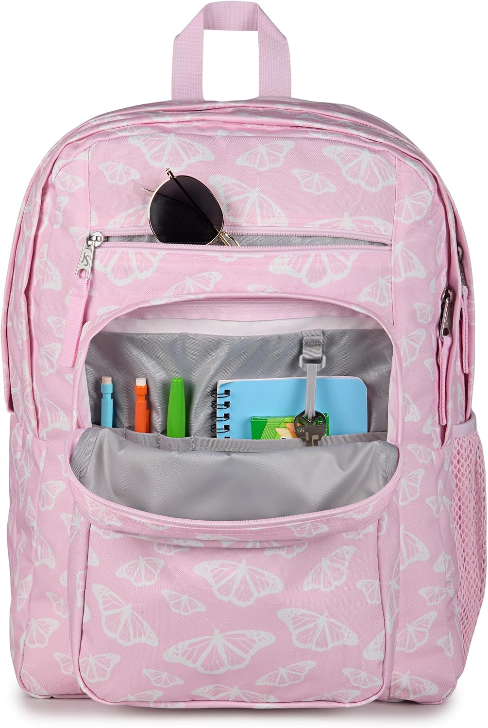 JanSport 34L Big Backpack - 15 Inch Laptop Sleeve, Flutter By Pink - Image 5