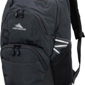 High Sierra Swoop SG Backpack, Travel or Work Laptop Bookbag with Drop Protection Pocket, and Tablet Sleeve, One Size, Mercury