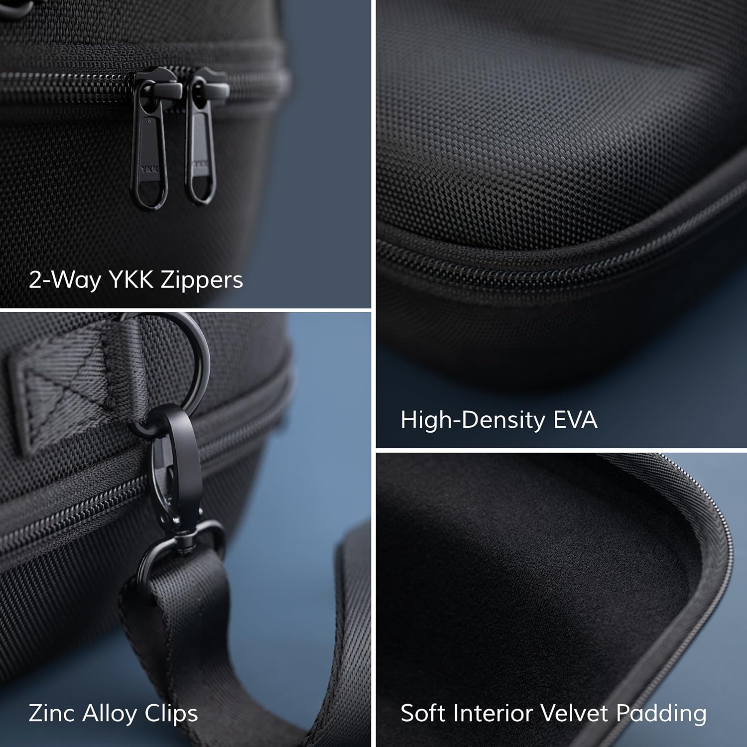 OZUECCR Hard Hat Travel Case for Baseball Caps, Holds 6 Caps, Black - Image 6