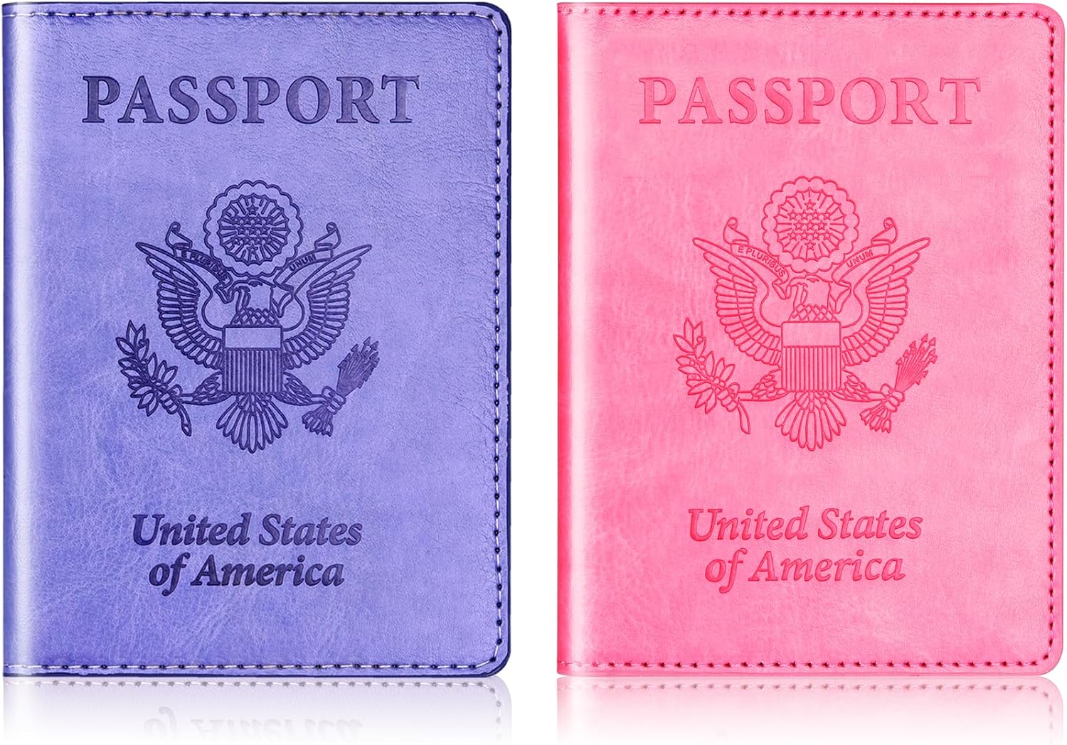 Herain Passport Holder for Travel Cruise Essentials 2 Pcs, Passport Cover Wallet Case Travel Gifts Women Men Family, Passports Book Holders Vacation Accessories Must Haves - Image 8