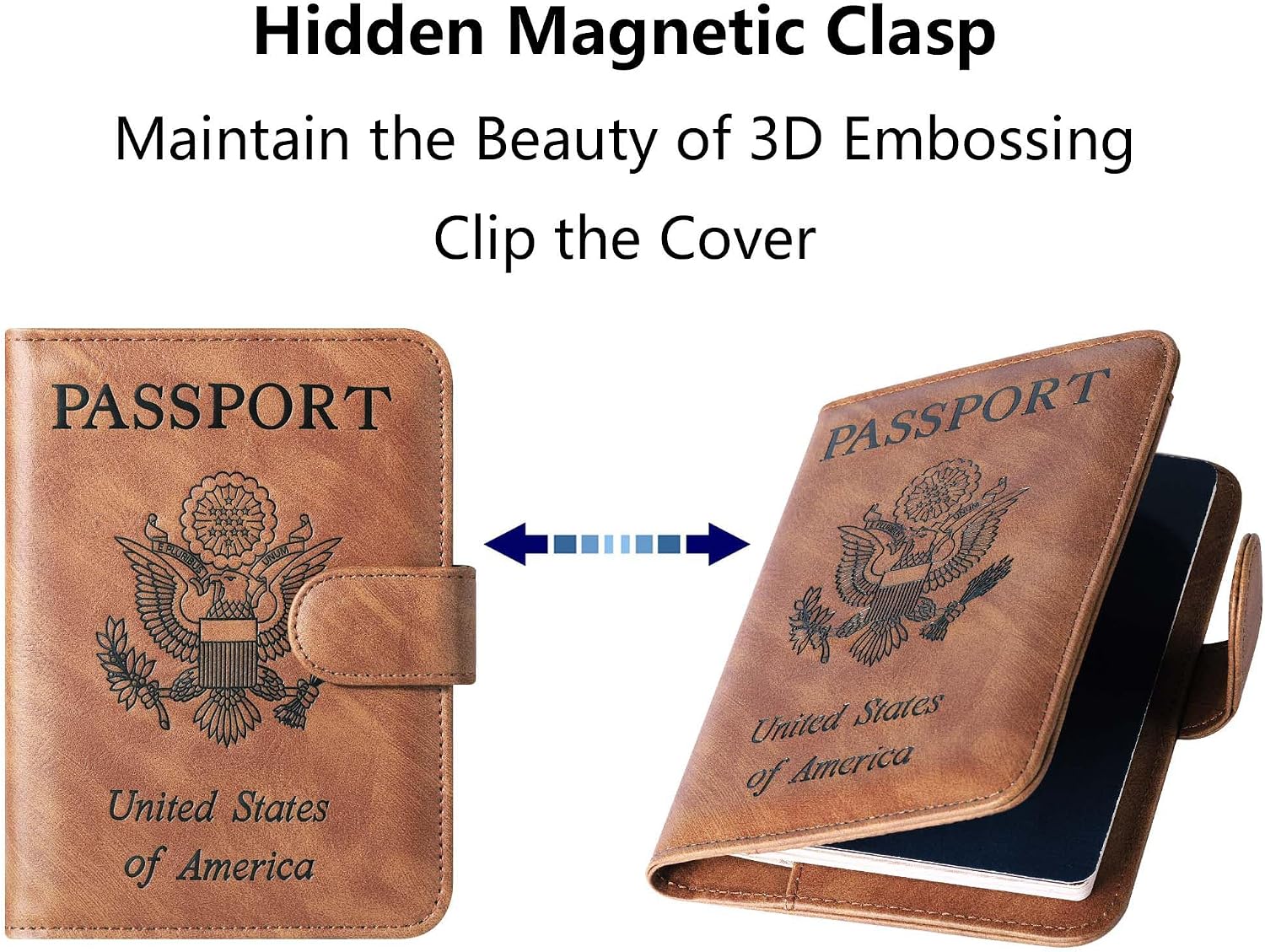 LOHASLIFE Passport Holder for Travel, Rfid Blocking Passport Cover Wallet - Image 5
