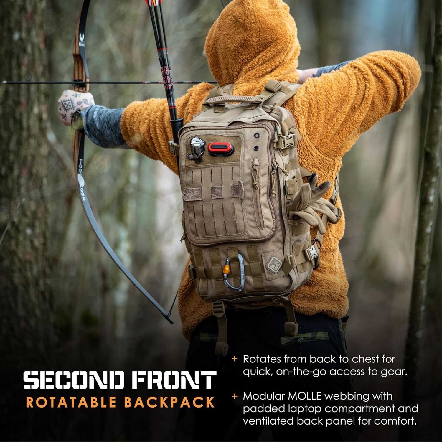 HAZARD 4 Second Front(TM Rotatable Backpack Hazard - Image 2
