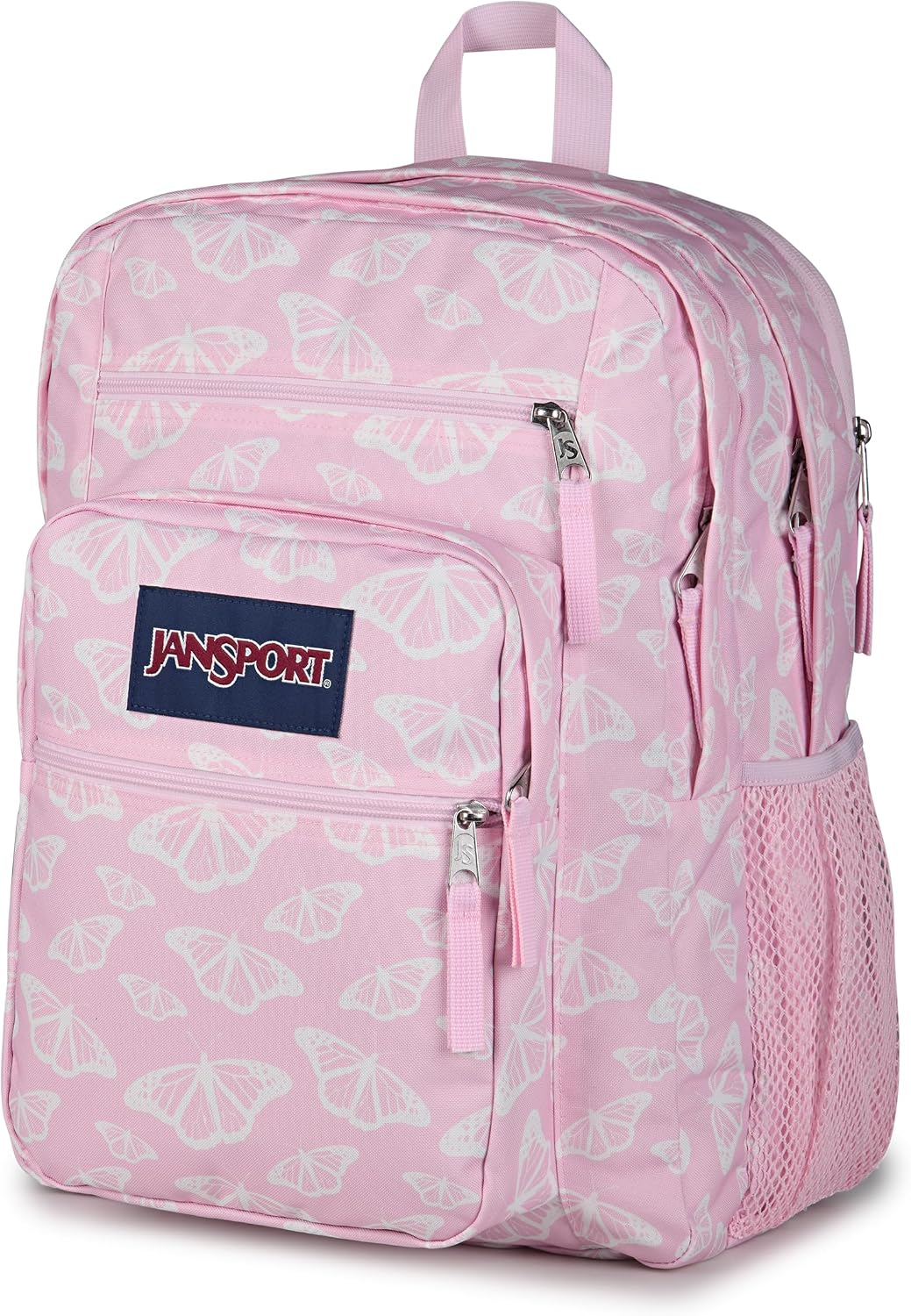 JanSport 34L Big Backpack - 15 Inch Laptop Sleeve, Flutter By Pink - Image 8