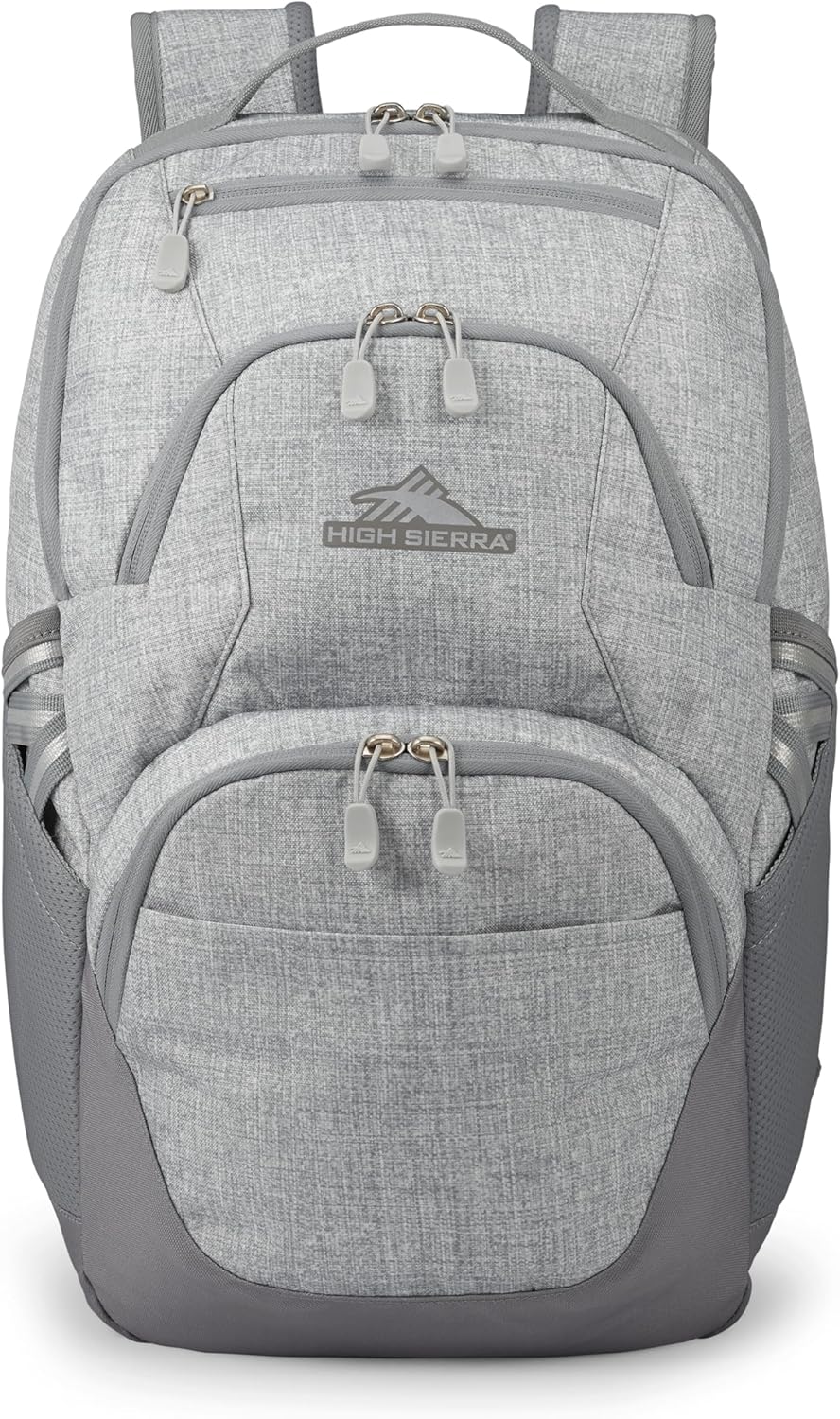 High Sierra Swoop SG Backpack, Travel or Work Laptop Bookbag with Drop Protection Pocket, and Tablet Sleeve, One Size, Silver Heather - Image 2