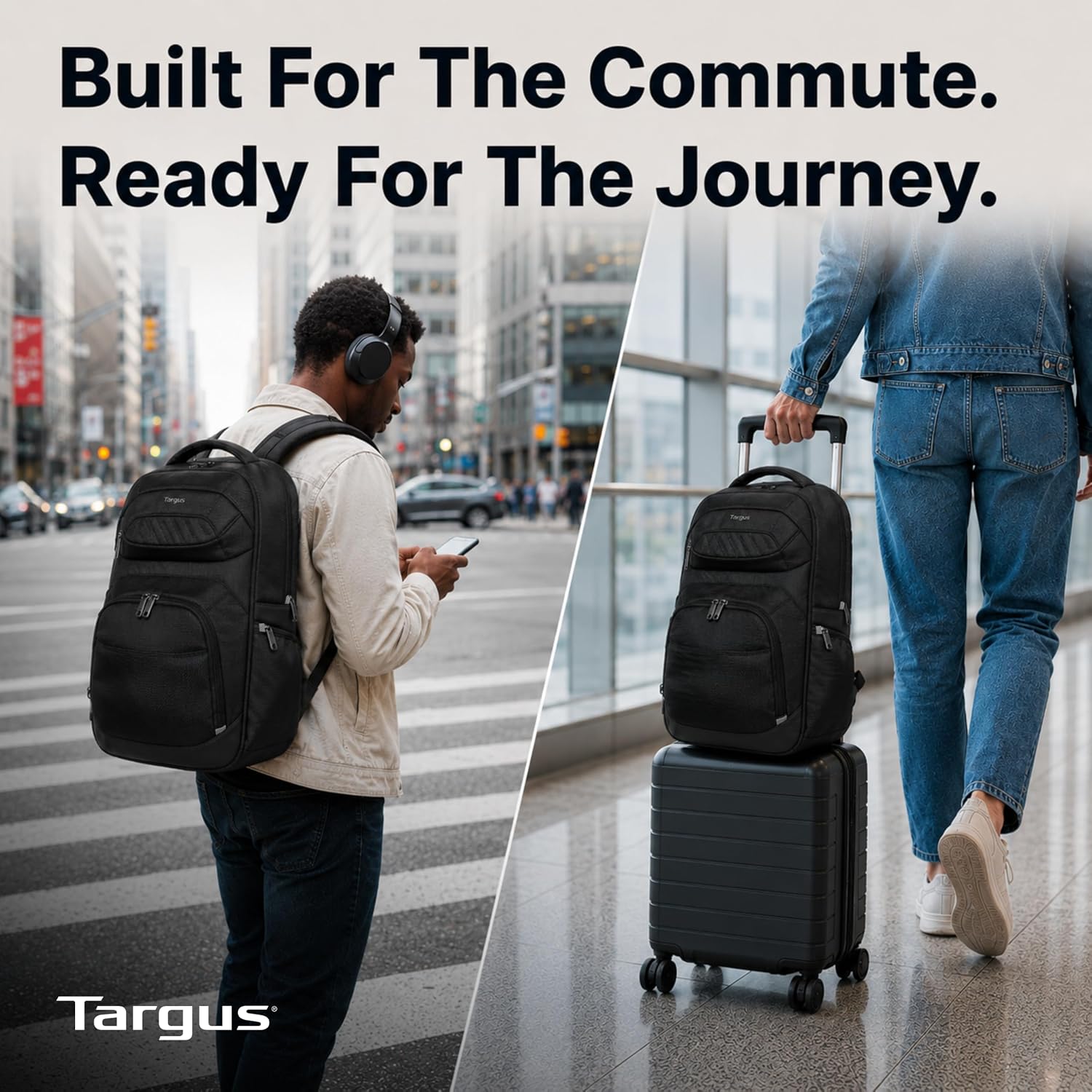 Targus Legend IQ Laptop Backpack Travel Backpack for Laptops up to 16-Inches Backpack for Men and Women, Black (TSB705US) - Image 5