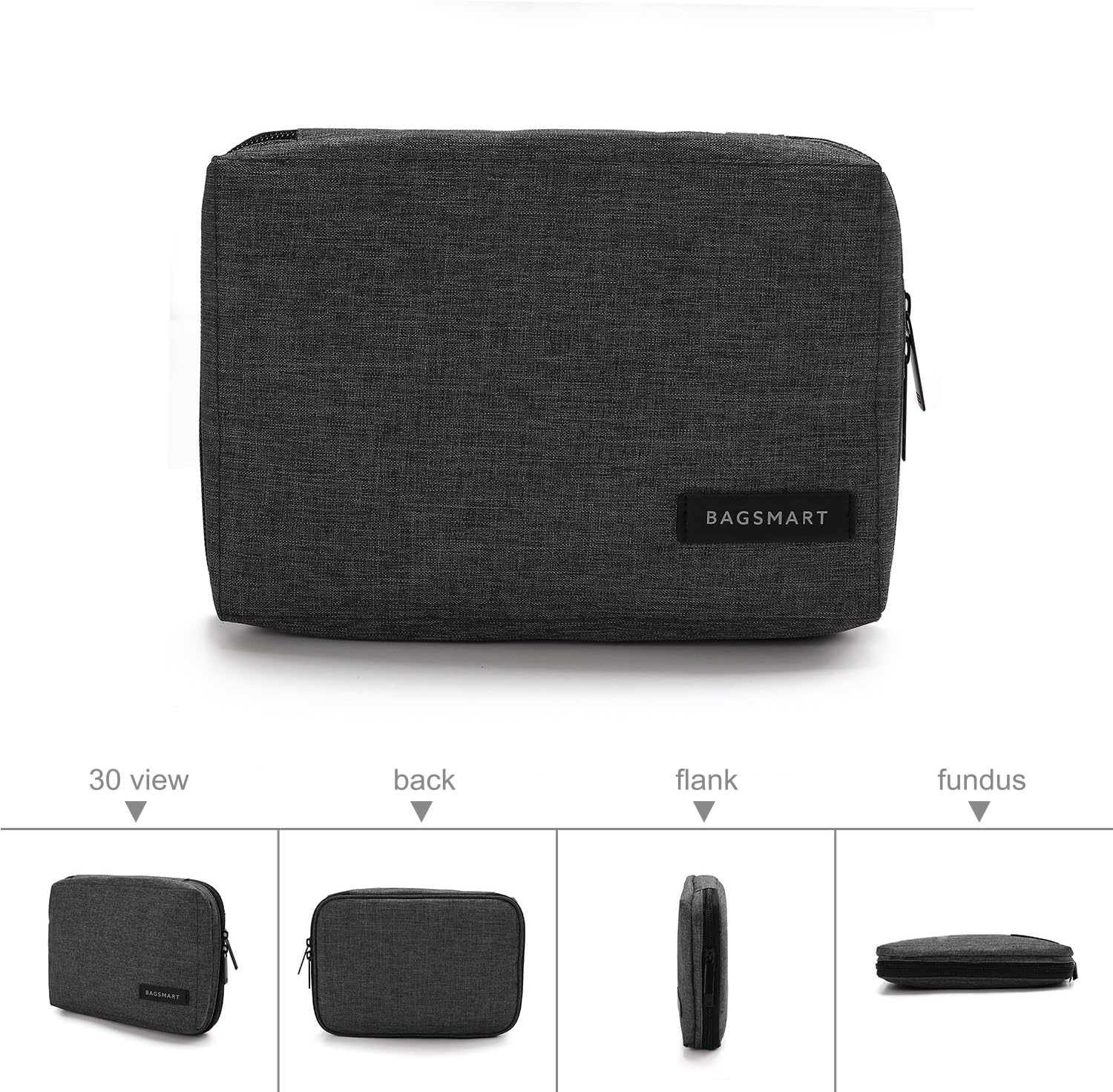 BAGSMART Travel Electronics Organizer, Phone SD Card, Men Women, Black - Image 8