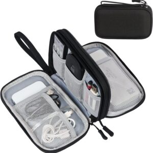 FYY Electronic Organizer, Travel Tech Pouch Bag, Cable Organizer Black
