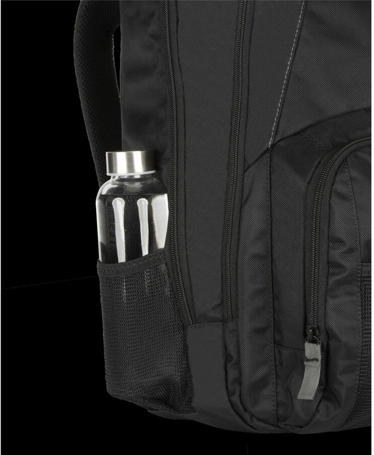 Targus Groove Laptop Backpack for Laptops up to 17-inches, Water Resistant Travel Backpack for Men and Women, Black (CVR617) - Image 8