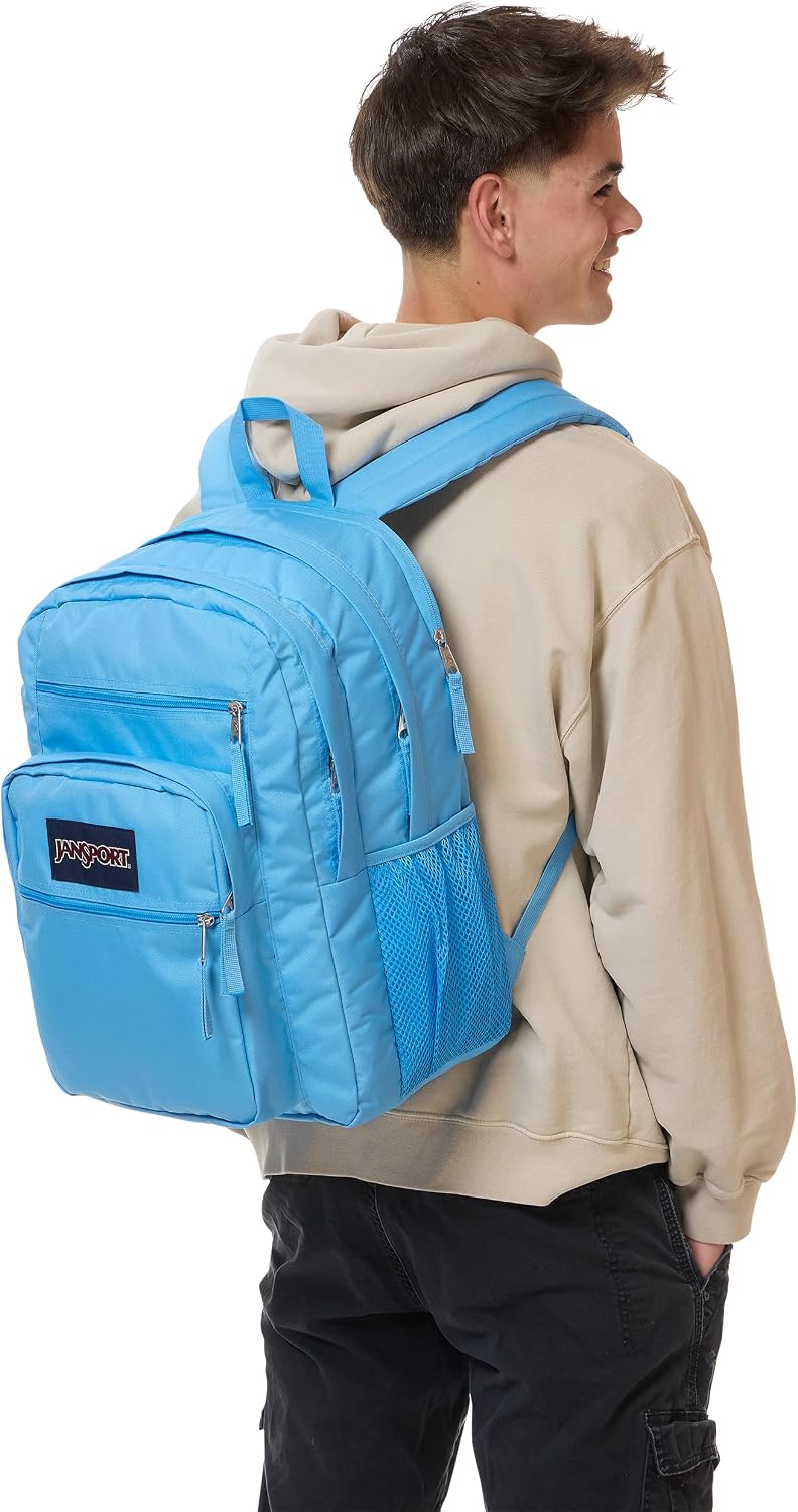 JanSport 34L Big Backpack - 15 Inch Laptop Sleeve, Electric Azul - Image 7
