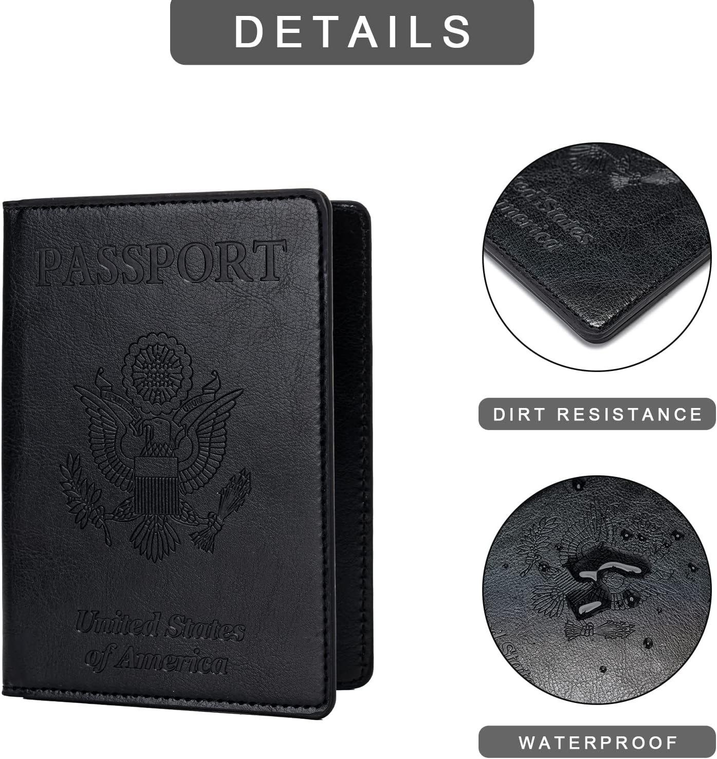 2 Pcs Passport Holders,Ultra Slim Passport Wallet for Travel Essentials - Image 4