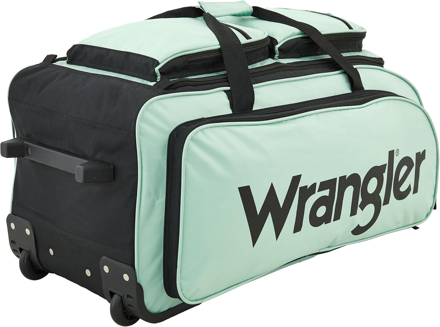 Wrangler Wesley Rolling Duffel Bag, Seaform, Large 30-Inch - Image 4