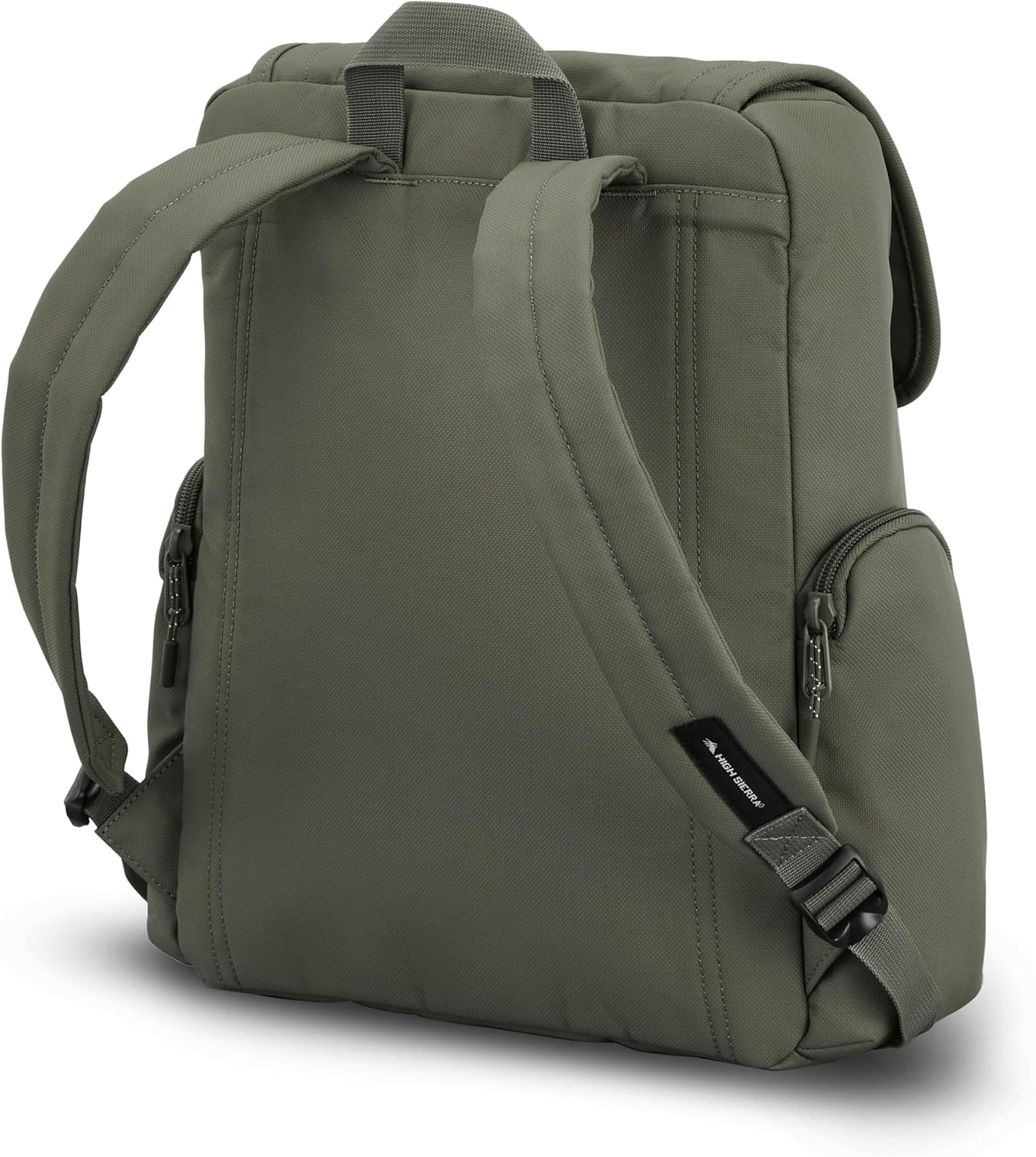 High Sierra Lineage Flap Backpack- Olive - Image 2