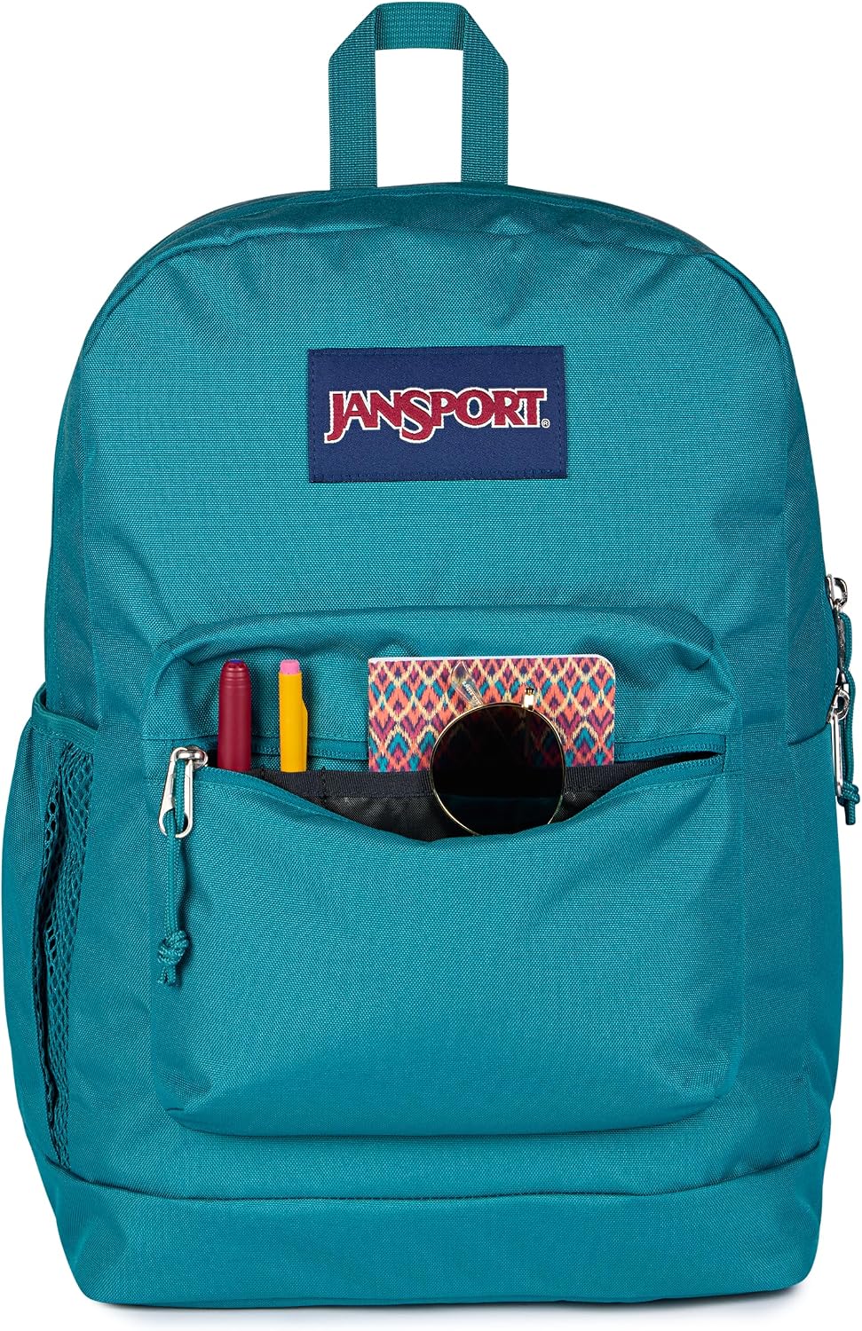 JanSport 26L Cross Town Plus Backpack, Emerald Pool - Image 5