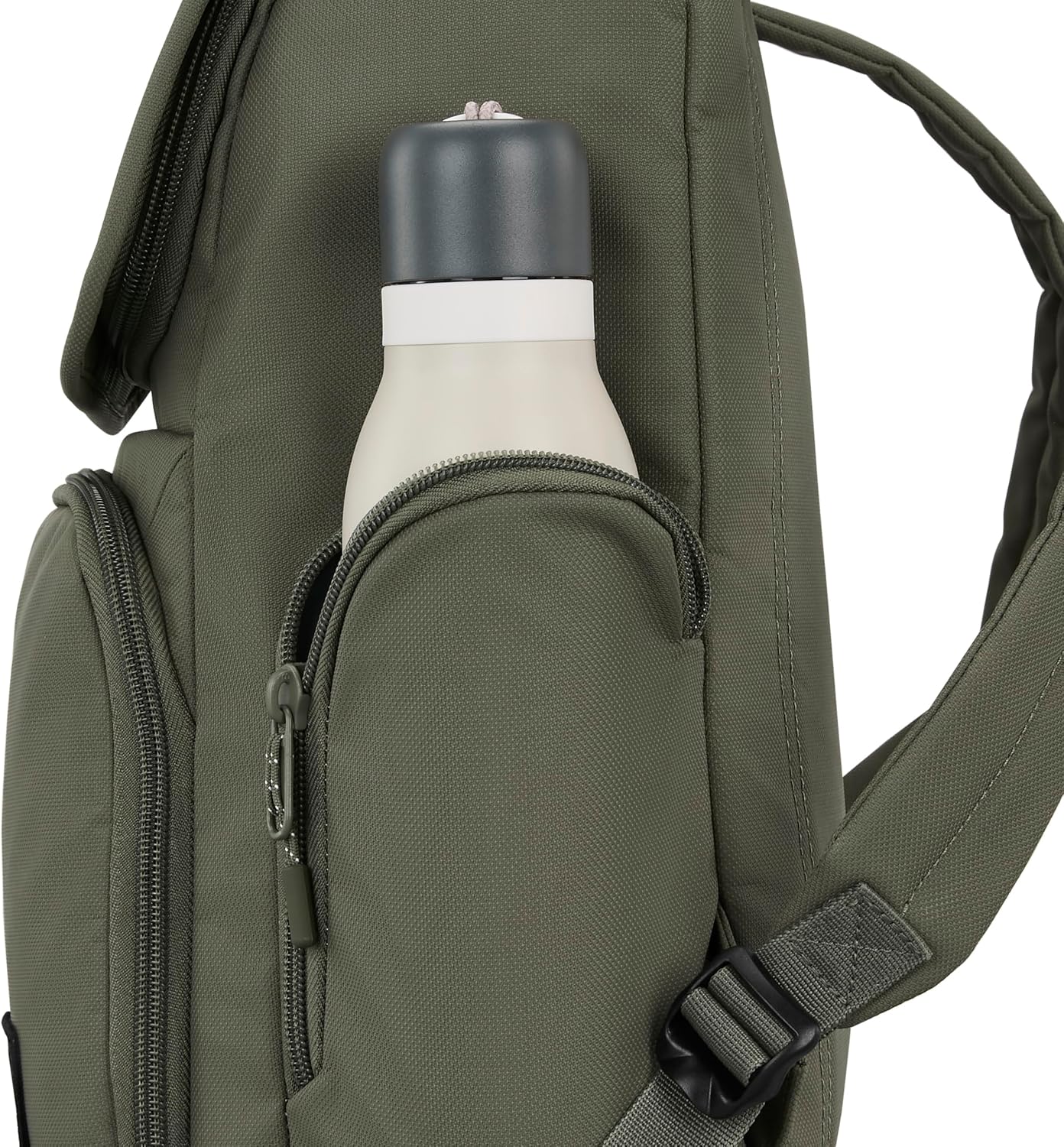 High Sierra Lineage Flap Backpack- Olive - Image 7